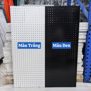Tấm tôn đục lỗ gắn tường cài móc treo dụng cụ