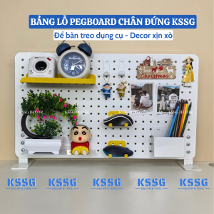 Bảng lỗ Pegboard chân đứng để bàn