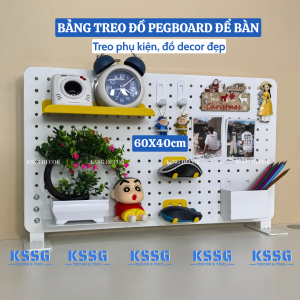 Bảng lỗ Pegboard chân đứng để bàn