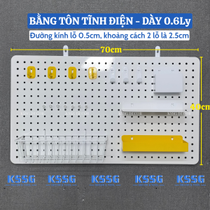 Bảng Pegboard gắn tường treo đồ