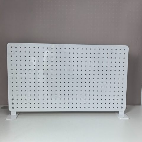 Bảng pegboard 60x35cm + 2 chân đế - Trắng