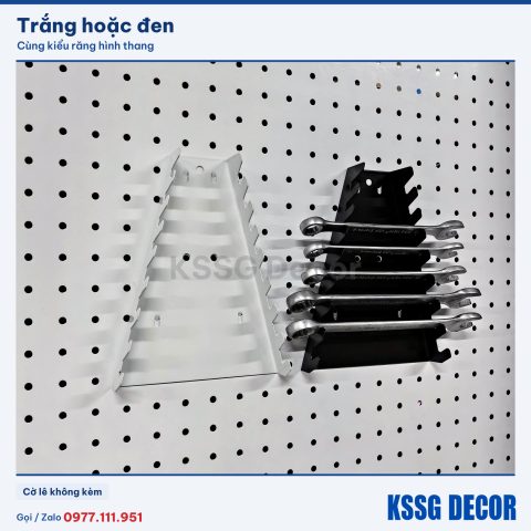 Khay cờ lê mẫu mới 20cm màu đen, cận cảnh màu sơn