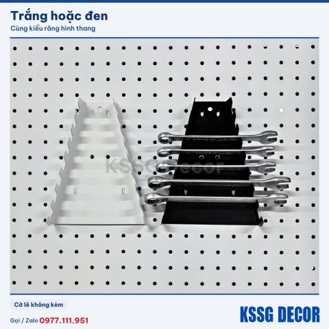 Khay cờ lê mẫu mới 20cm màu trắng, cận cảnh màu sơn