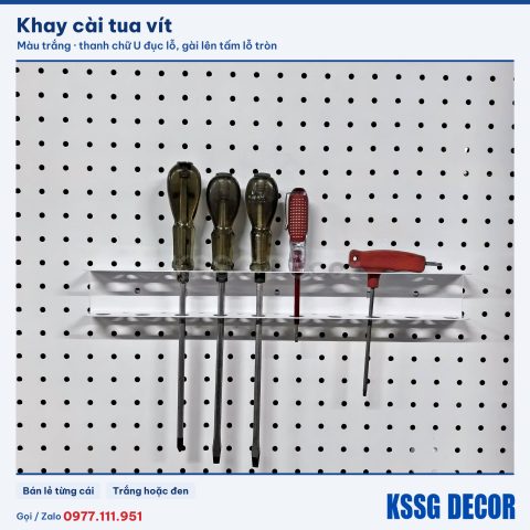 Khay tua vít, đen hoặc trắng