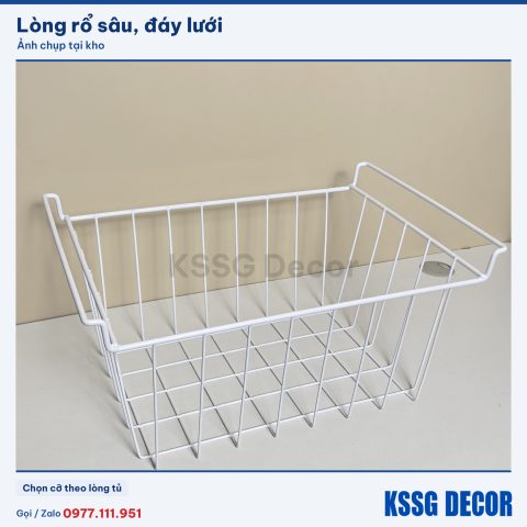 Rổ tủ đông nhìn nghiêng