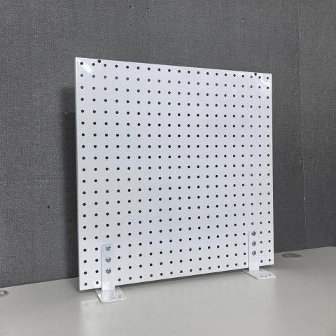 Tấm tôn 50x50cm + 2 chân đế - Trắng