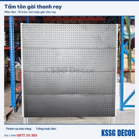 Tấm Tôn Gài Ray - Dài 120cm  x 21cm - Đen