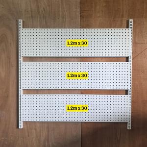 Tấm Tôn Gài Thanh Ray - 120cm x 30 - Lỗ 0.8li - Trắng