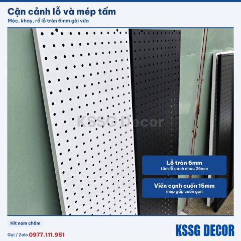 Cận cảnh tấm tôn lỗ 100×30cm