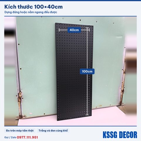 Tấm tôn lỗ 100×40cm, ảnh ghi kích thước