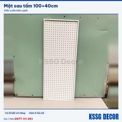 Mặt sau tấm tôn lỗ 100×40cm