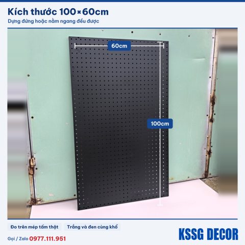 Tấm tôn lỗ 100×60cm, ảnh ghi kích thước