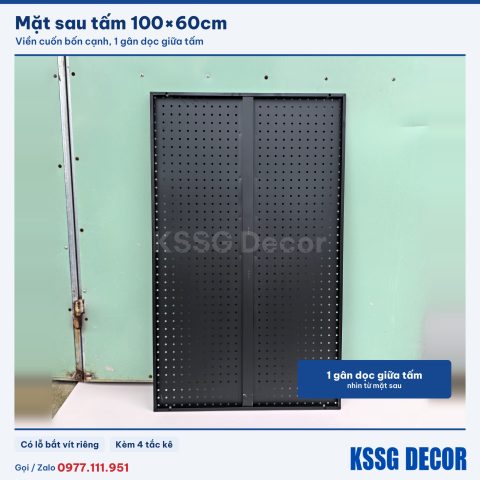 Mặt sau tấm tôn lỗ 100×60cm