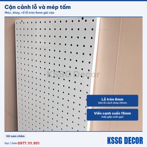 Cận cảnh tấm tôn lỗ 120×40cm