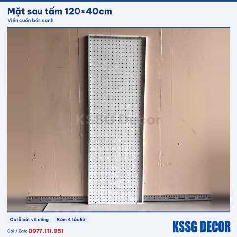 Mặt sau tấm tôn lỗ 120×40cm