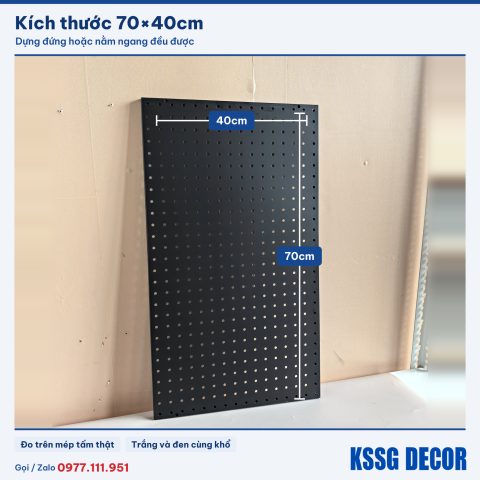 Tấm tôn lỗ 70×40cm, ảnh ghi kích thước