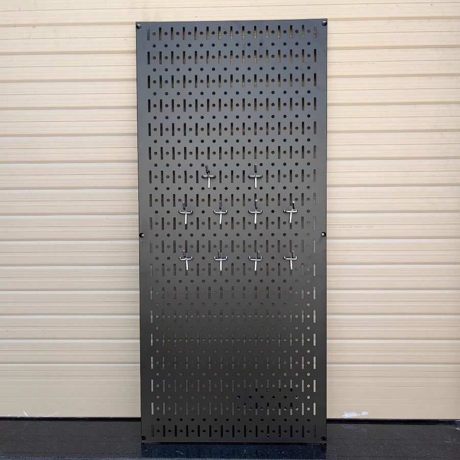 Tấm tôn lỗ dọc lỗ tròn 40x80cm - Đen