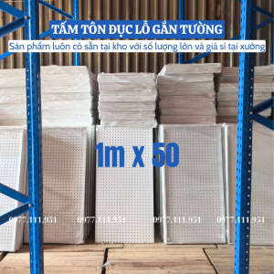 Tấm tôn đục lỗ cài móc
