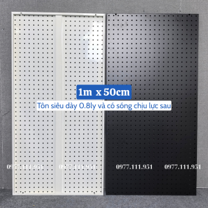 Tấm tôn đục lỗ 1mx50 có sóng chịu lực